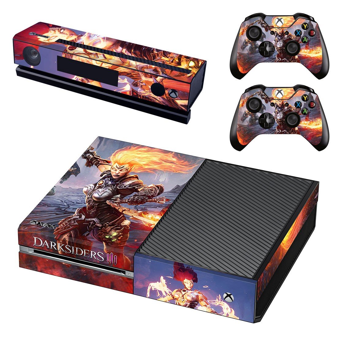 Darksiders 3 decal skin sticker for Xbox One console and controllers