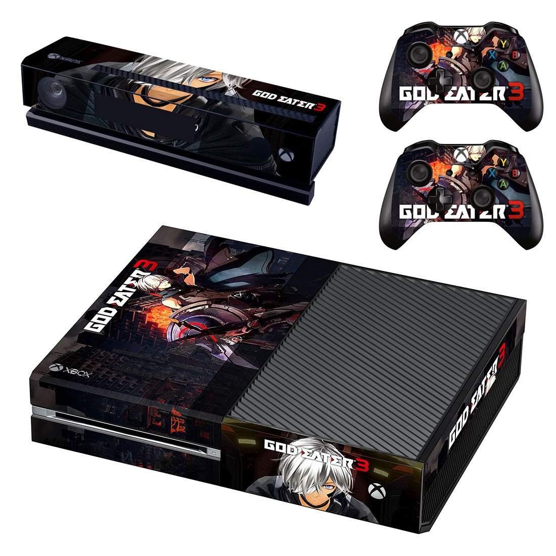 God Eater 3 decal skin sticker for Xbox One console and controllers