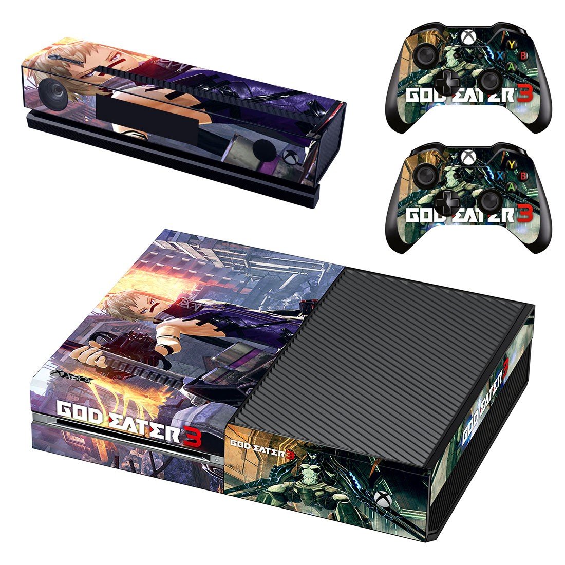 God Eater 3 decal skin sticker for Xbox One console and controllers