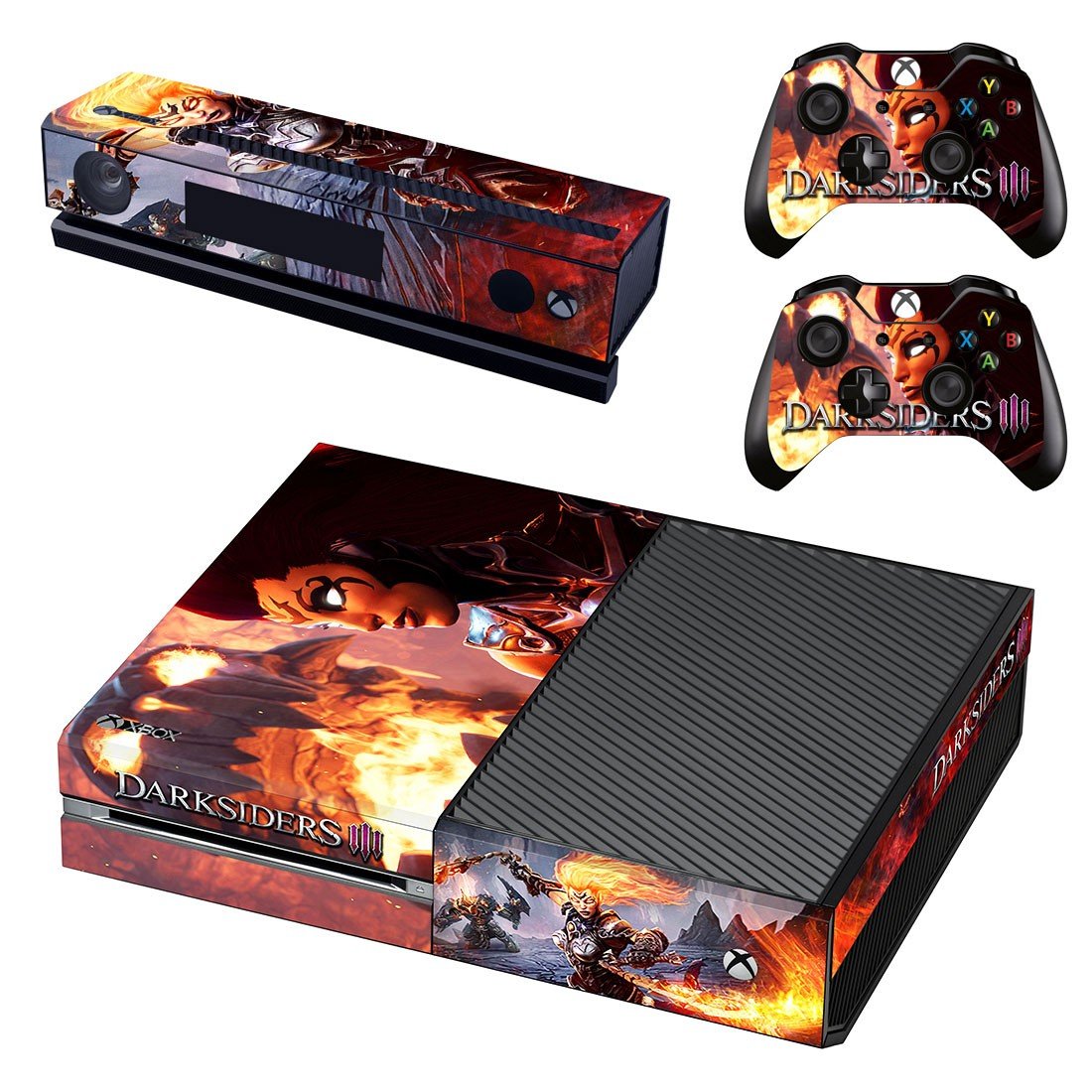 Darksiders 3 decal skin sticker for Xbox One console and controllers