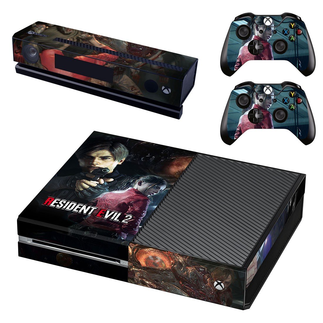 Resident Evil 2 decal skin sticker for Xbox One console and controllers