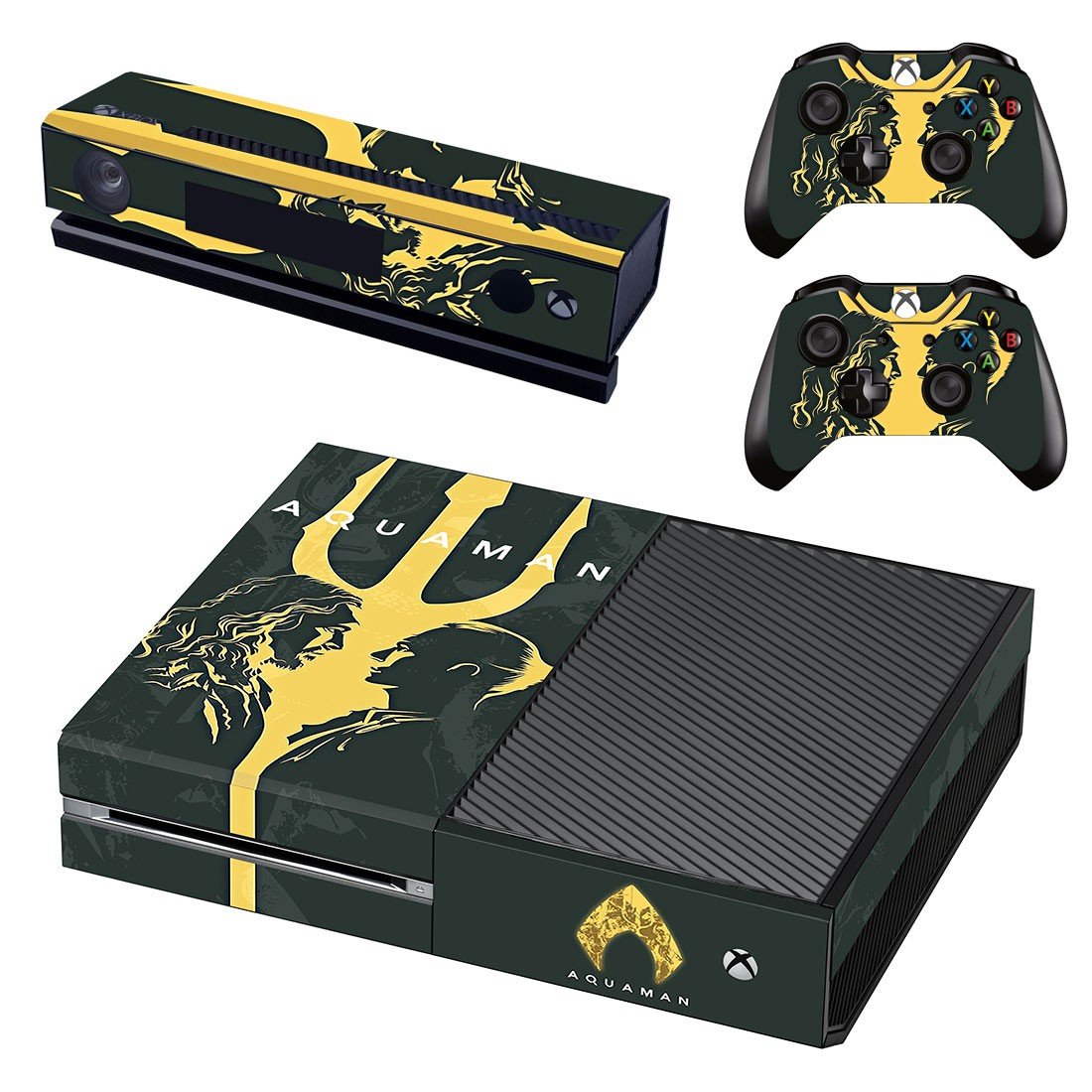 AquaMan decal skin sticker for Xbox One console and controllers