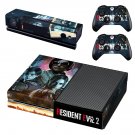 Resident Evil 2 decal skin sticker for Xbox One console and controllers