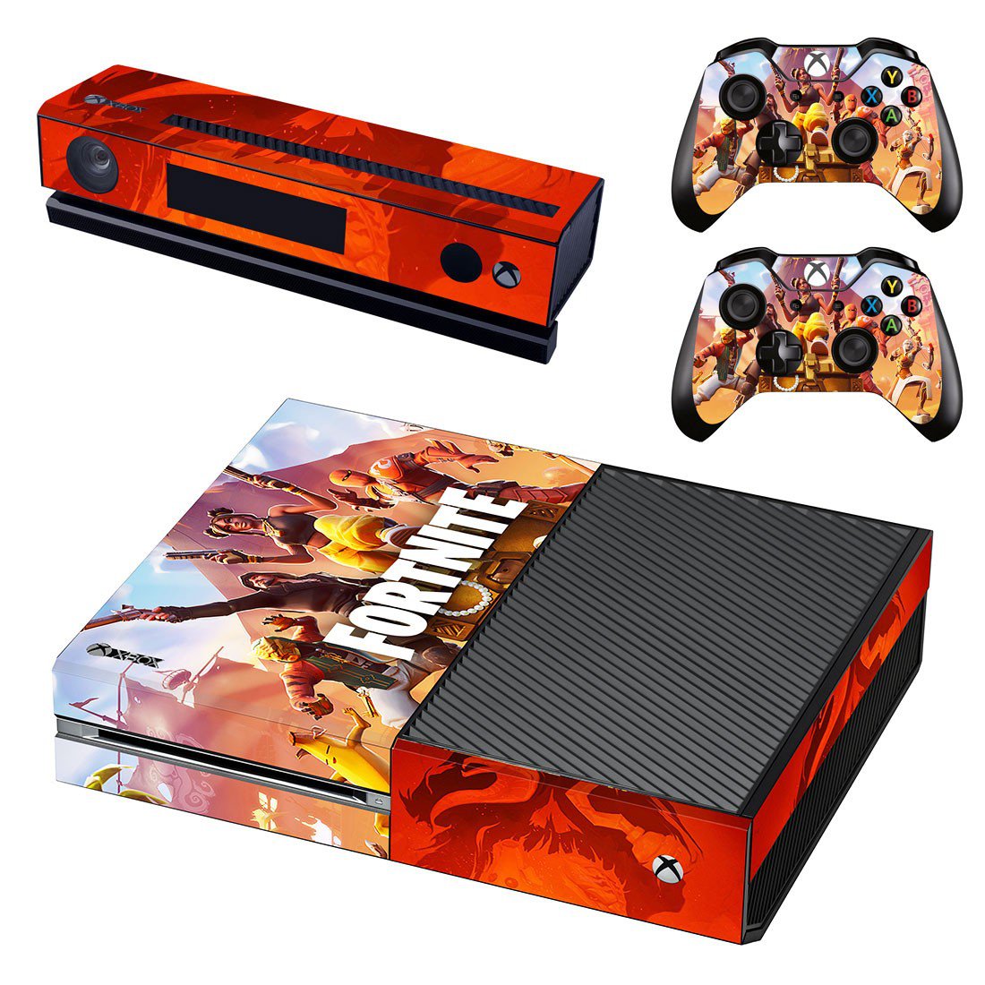 Fortnite decal skin sticker for Xbox One console and controllers