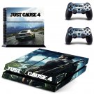 Just Cause 4 decal skin sticker for PS4 console and controllers