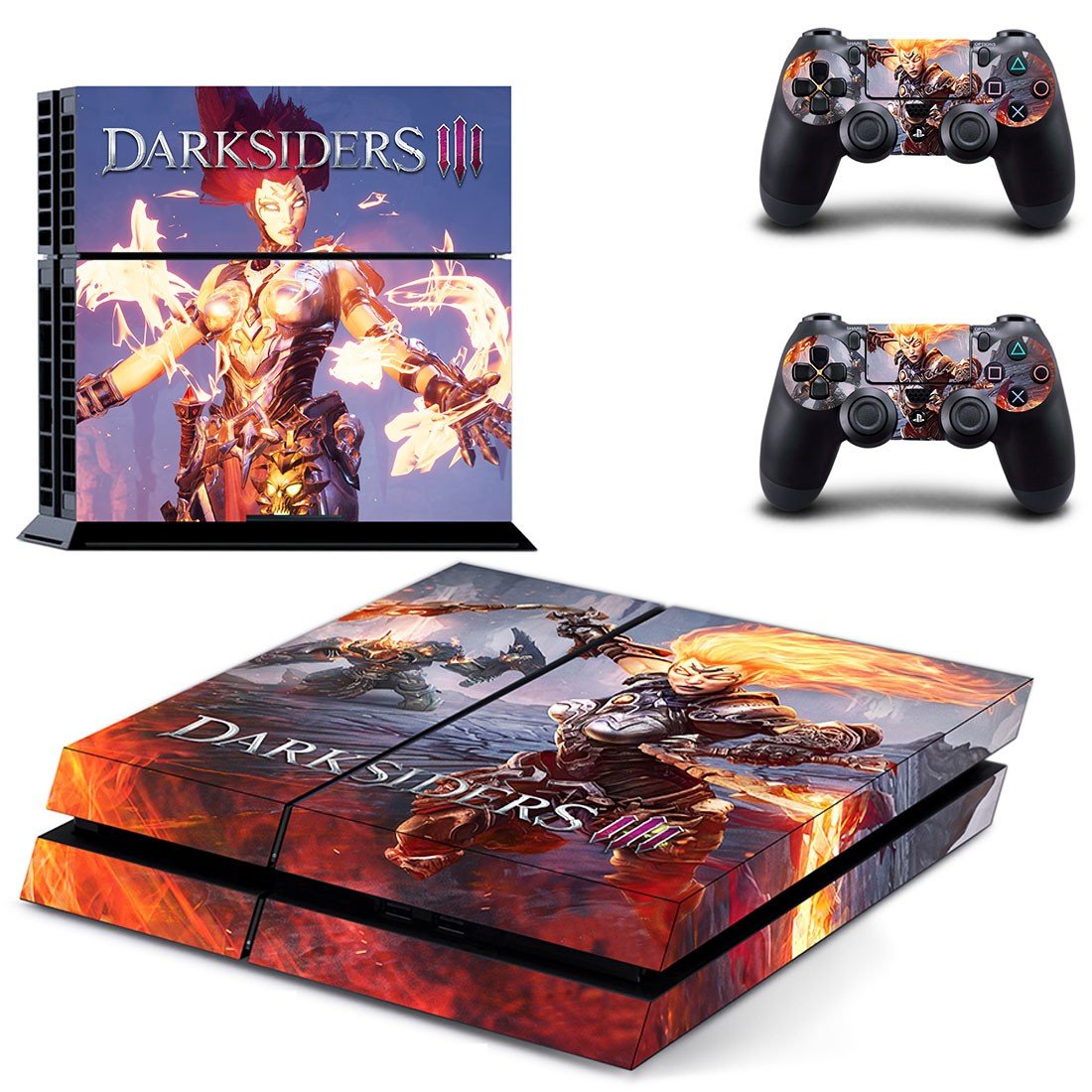 Darksiders 3 decal skin sticker for PS4 console and controllers