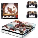 God Eater 3 decal skin sticker for PS4 console and controllers