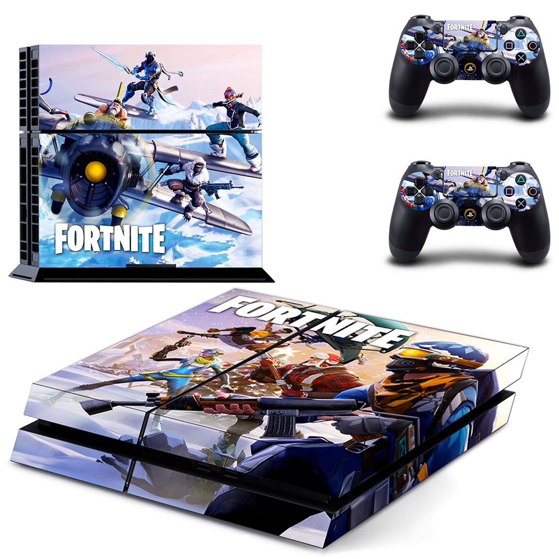 Fortnite decal skin sticker for PS4 console and controllers