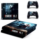 Resident Evil 2 decal skin sticker for PS4 console and controllers