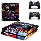 Resident Evil 2 decal skin sticker for PS4 console and controllers