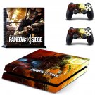 Rainbow Six Siege decal skin sticker for PS4 console and controllers