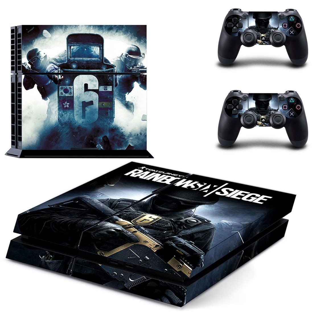 Rainbow Six Siege decal skin sticker for PS4 console and controllers