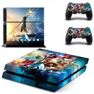 AquaMan decal skin sticker for PS4 console and controllers