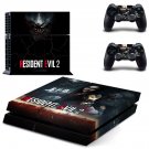 Resident Evil 2 decal skin sticker for PS4 console and controllers