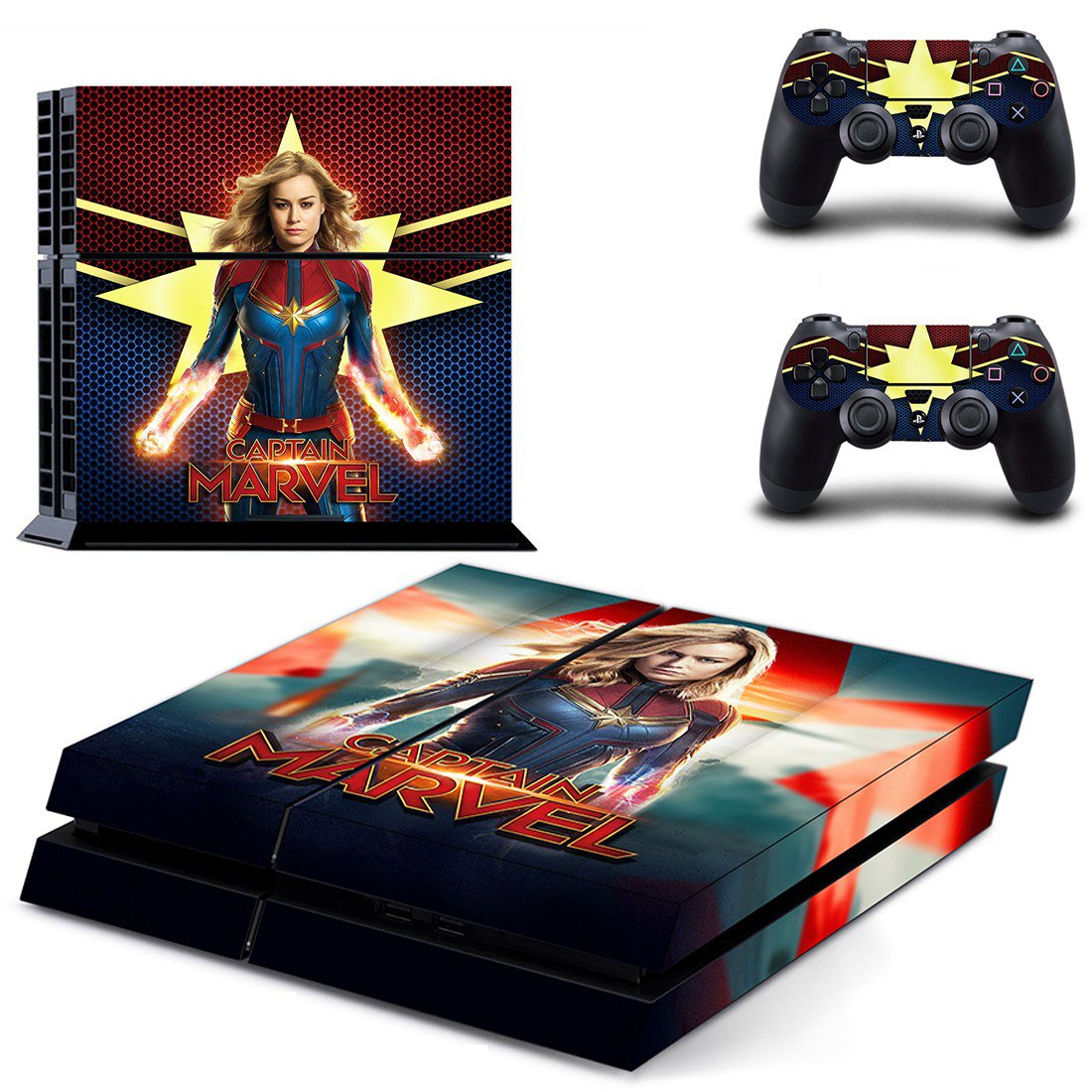 Supergirl decal skin sticker for PS4 console and controllers
