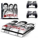 Yakuza 4 decal skin sticker for PS4 console and controllers