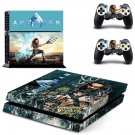 AquaMan decal skin sticker for PS4 console and controllers