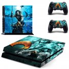 AquaMan decal skin sticker for PS4 console and controllers