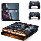 Resident Evil 2 decal skin sticker for PS4 console and controllers
