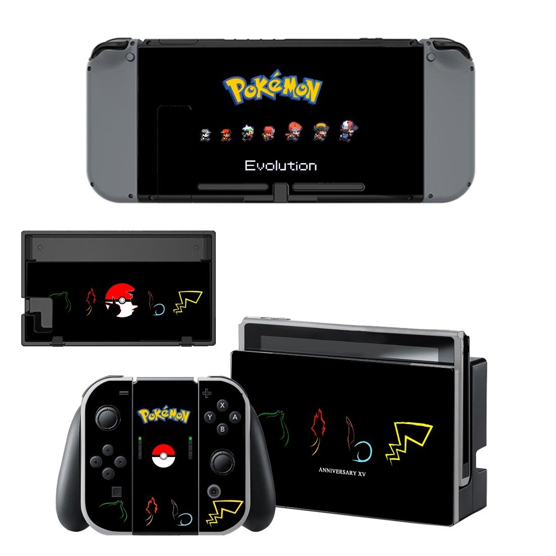 Pokemon Go decal skin sticker for Nintendo Switch console and controllers