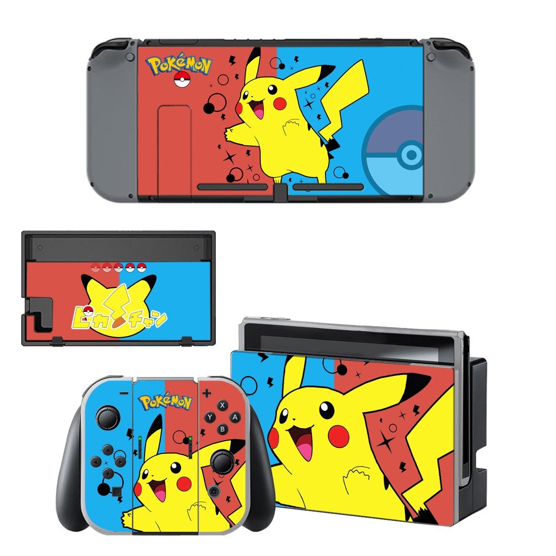 Pokemon Go decal skin sticker for Nintendo Switch console and controllers