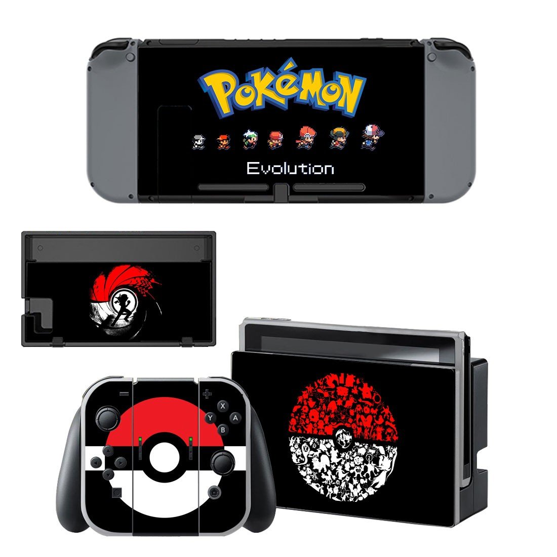 Pokemon Go decal skin sticker for Nintendo Switch console and controllers