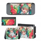 Anime girl decal skin sticker for Nintendo Switch console and controllers