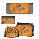 Baltimore Orioles decal skin sticker for Nintendo Switch console and controllers