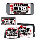 Parental Advisory decal skin sticker for Nintendo Switch console and controllers