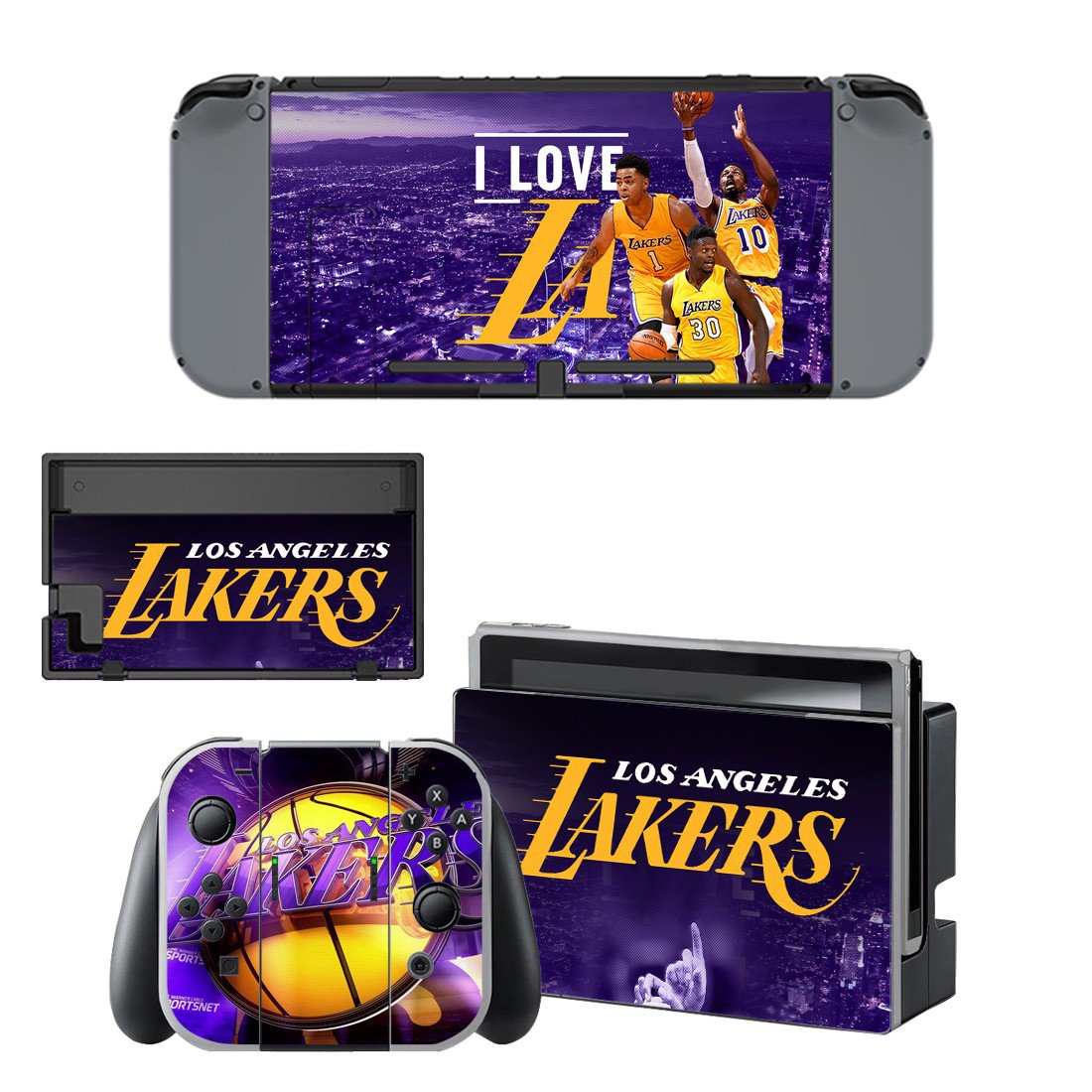 Los Angeles Rams decal skin sticker for Nintendo Switch console and controllers