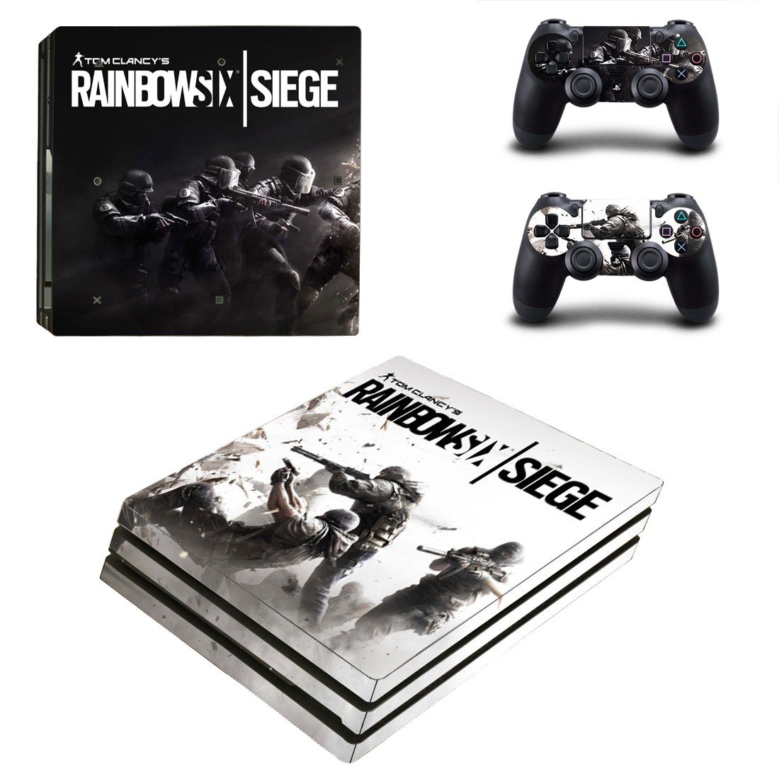 Rainbow Six Siege decal skin sticker for PS4 Pro console and controllers