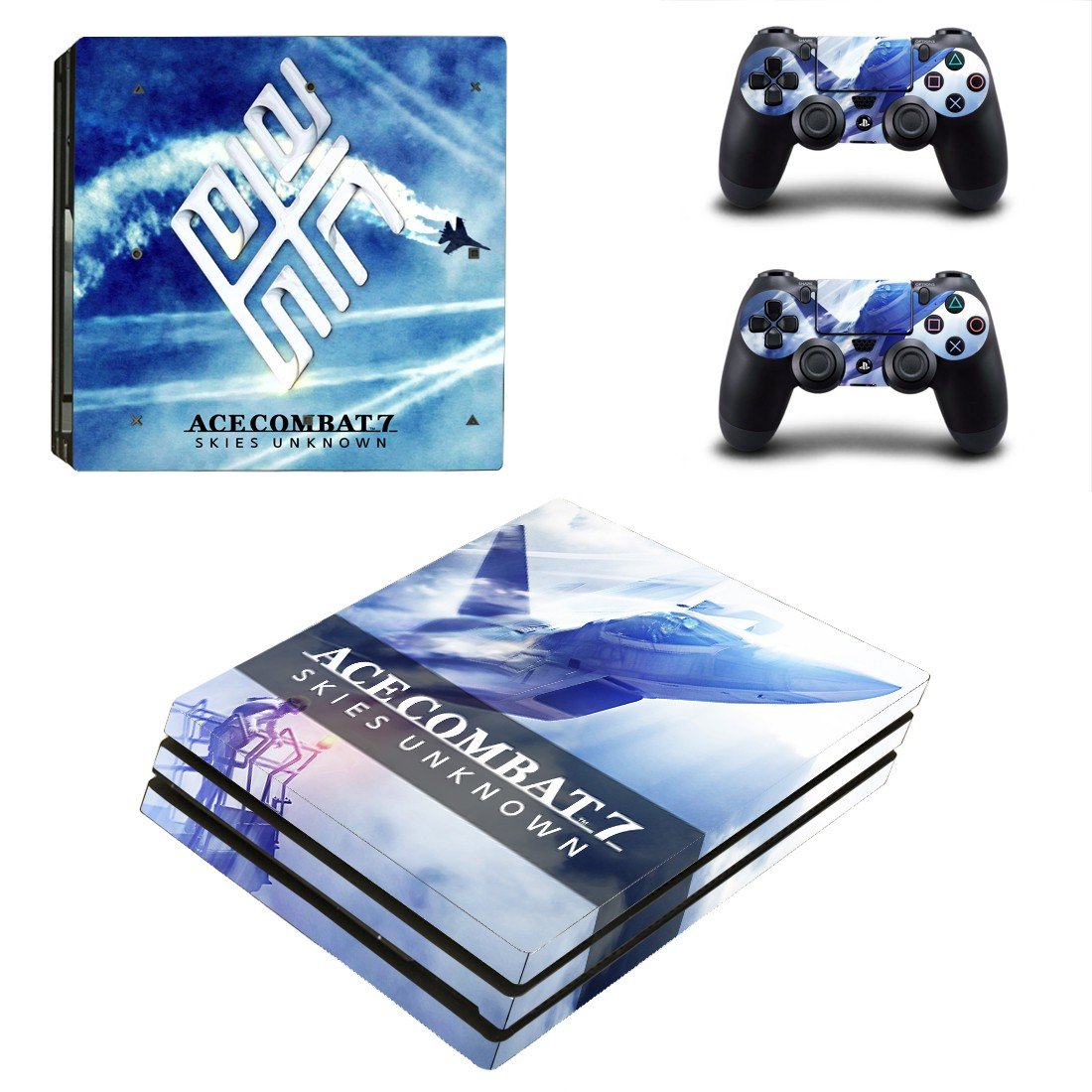 ACE Combat 7 decal skin sticker for PS4 Pro console and controllers