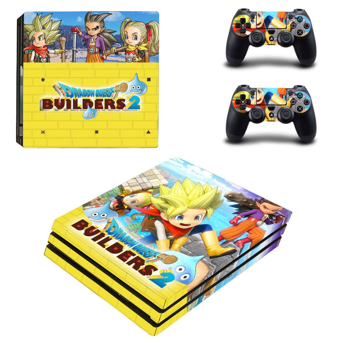 Dragon Quest Builders decal skin sticker for PS4 Pro console and controllers