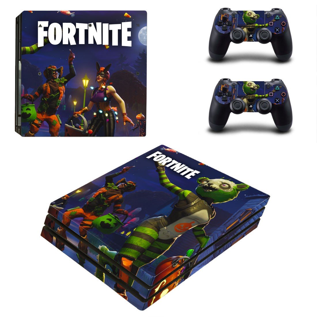 Fortnite decal skin sticker for PS4 Pro console and controllers