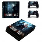 Resident Evil 2 decal skin sticker for PS4 Pro console and controllers