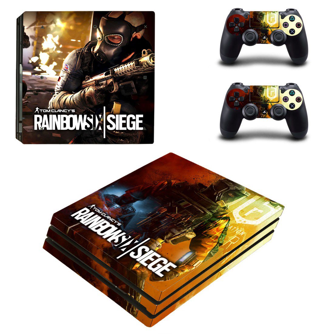 Rainbow Six Siege decal skin sticker for PS4 Pro console and controllers