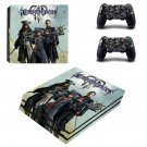 Kingdom Hearts 3 decal skin sticker for PS4 Pro console and controllers
