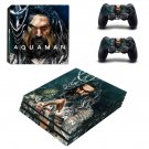 AquaMan decal skin sticker for PS4 Pro console and controllers