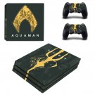 AquaMan decal skin sticker for PS4 Pro console and controllers