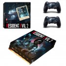 Resident Evil 2 decal skin sticker for PS4 Pro console and controllers