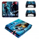 AquaMan decal skin sticker for PS4 Slim console and controllers