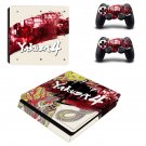 Yakuza 4 decal skin sticker for PS4 Slim console and controllers