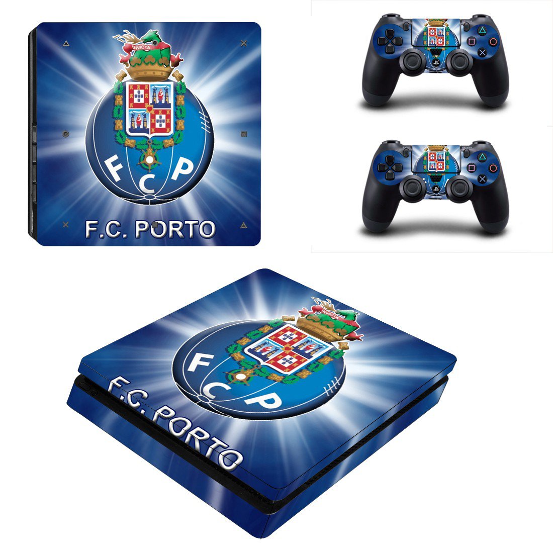 FC Porto decal skin sticker for PS4 Slim console and controllers