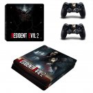 Resident Evil 2 decal skin sticker for PS4 Slim console and controllers