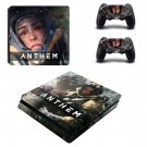 Anthem decal skin sticker for PS4 Slim console and controllers