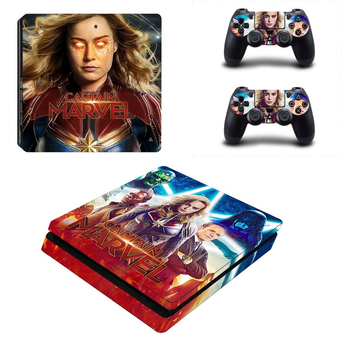 Supergirl decal skin sticker for PS4 Slim console and controllers