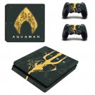 AquaMan decal skin sticker for PS4 Slim console and controllers