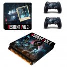 Resident Evil 2 decal skin sticker for PS4 Slim console and controllers