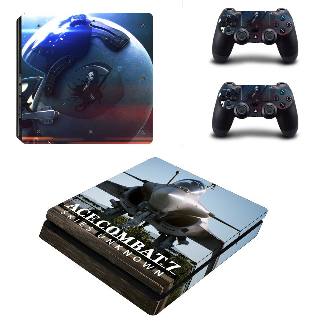 ACE Combat 7 decal skin sticker for PS4 Slim console and controllers