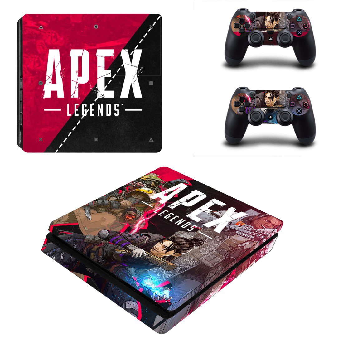 Apex Legends decal skin sticker for PS4 Slim console and controllers